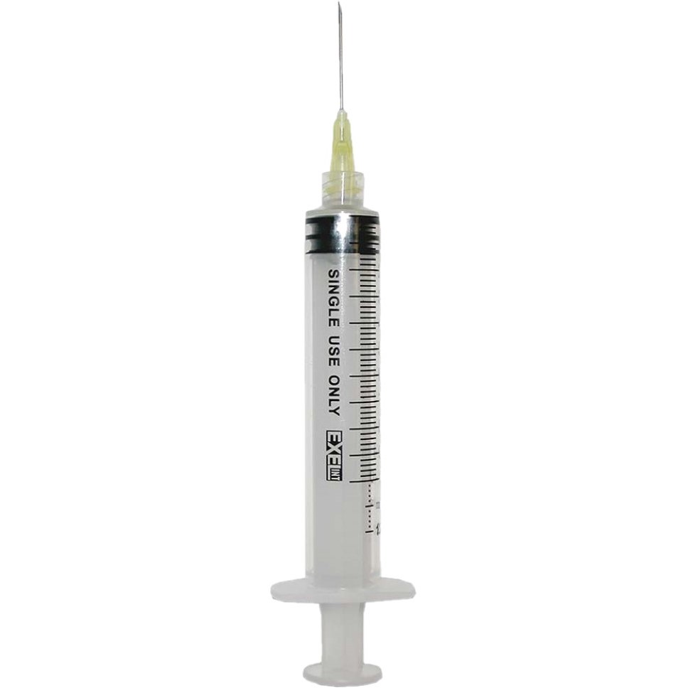 Syringe Hypodermic with Needle ExelInt® 10-12 mL .. .  .  